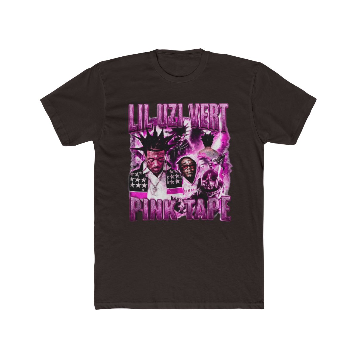 Lil Uzi Vert Rap Vintage Pink Tape Album 2023 T Shirt - alternate angle 2, merchandise