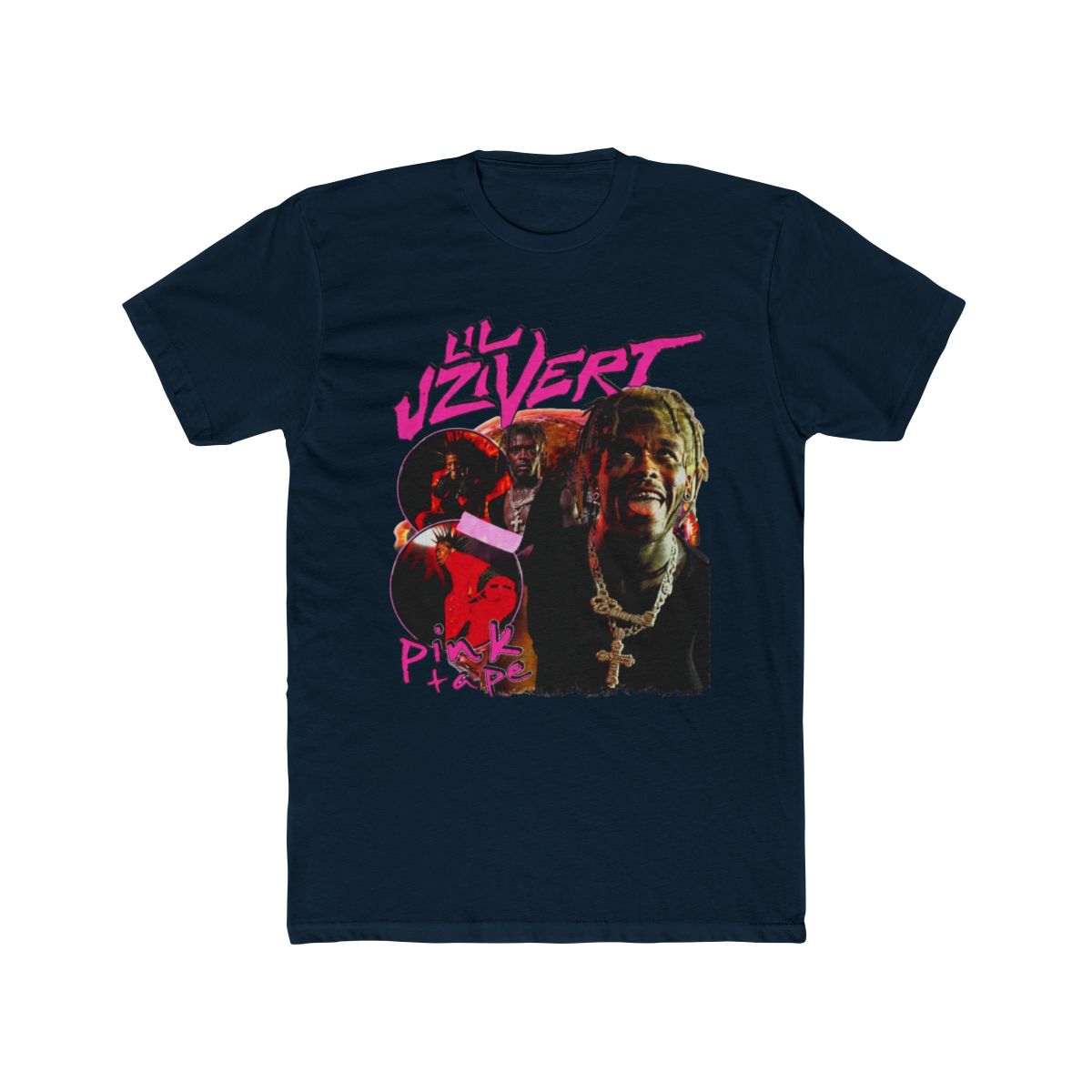 LIL UZI VERT PINK TAPE TEE - Official T-Shirts merchandise