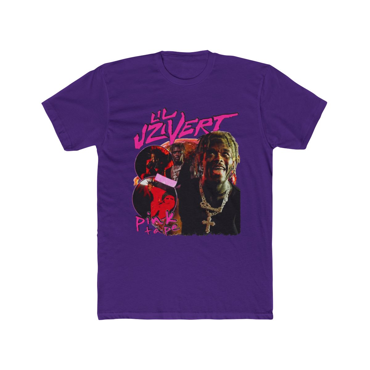 LIL UZI VERT PINK TAPE TEE - alternate angle 2, merchandise